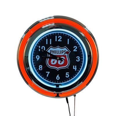 Double Ring Neon Wall Clock
